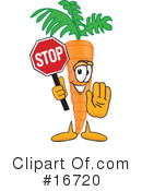 Carrot Character Clipart #16720 by Mascot Junction