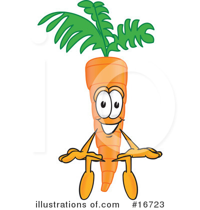 Carrot Character Clipart #16723 by Toons4Biz
