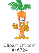 Carrot Character Clipart #16724 by Mascot Junction