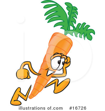 Carrot Character Clipart #16726 by Toons4Biz