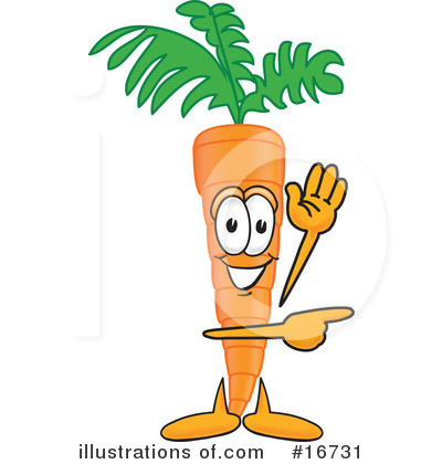 Carrot Character Clipart #16731 by Toons4Biz