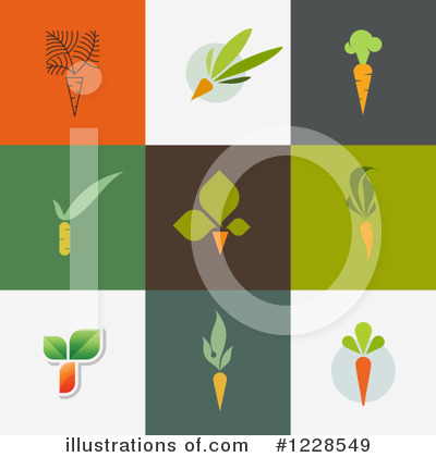 Royalty-Free (RF) Carrot Clipart Illustration by elena - Stock Sample #1228549
