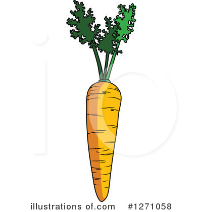 Royalty-Free (RF) Carrot Clipart Illustration by Vector Tradition SM - Stock Sample #1271058