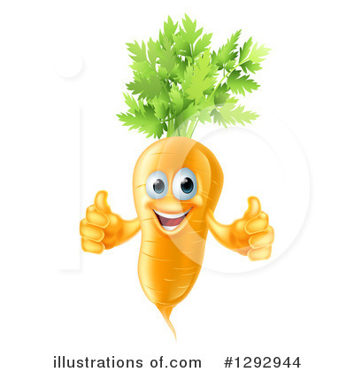 Carrot Character Clipart #1292944 by AtStockIllustration