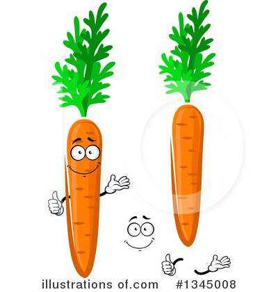 Royalty-Free (RF) Carrot Clipart Illustration by Vector Tradition SM - Stock Sample #1345008