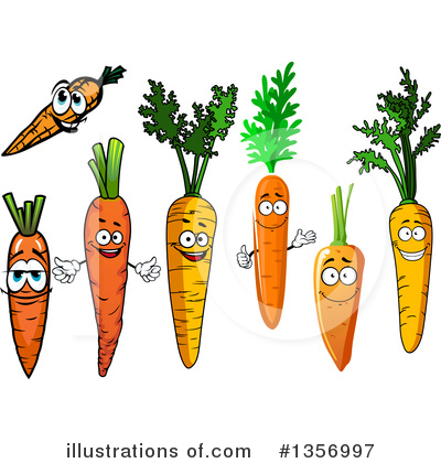 Royalty-Free (RF) Carrot Clipart Illustration by Vector Tradition SM - Stock Sample #1356997
