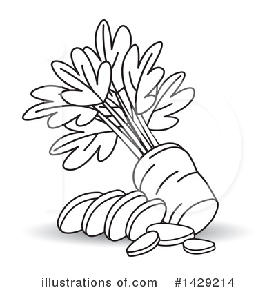 Royalty-Free (RF) Carrot Clipart Illustration by Lal Perera - Stock Sample #1429214