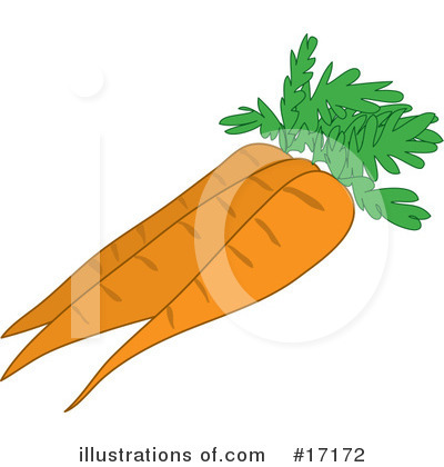 Royalty-Free (RF) Carrots Clipart Illustration by Maria Bell - Stock Sample #17172