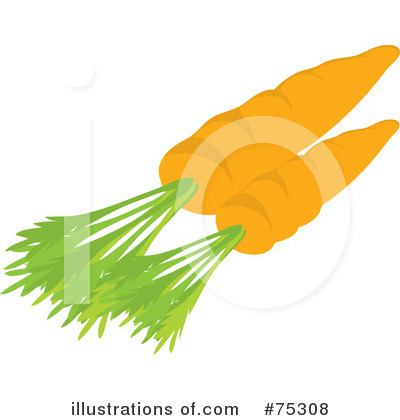 Royalty-Free (RF) Carrots Clipart Illustration by Rosie Piter - Stock Sample #75308
