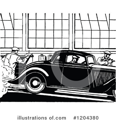 Royalty-Free (RF) Cars Clipart Illustration by Prawny Vintage - Stock Sample #1204380
