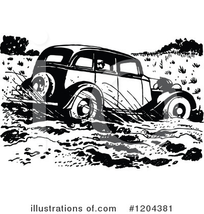 Royalty-Free (RF) Cars Clipart Illustration by Prawny Vintage - Stock Sample #1204381