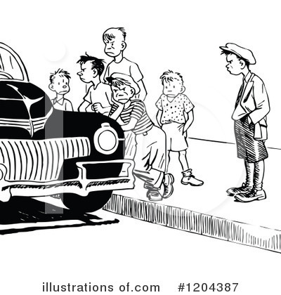 Royalty-Free (RF) Cars Clipart Illustration by Prawny Vintage - Stock Sample #1204387