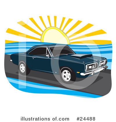 Royalty-Free (RF) Cars Clipart Illustration by David Rey - Stock Sample #24488