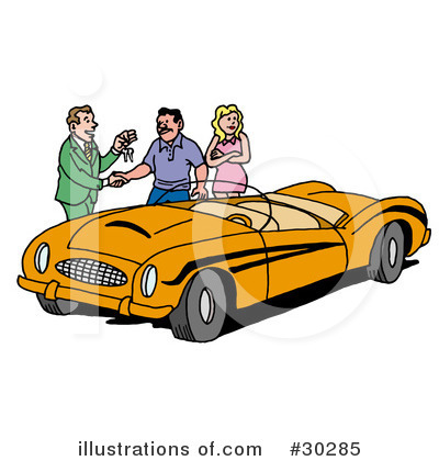 Car Salesman Clipart #30285 by LaffToon
