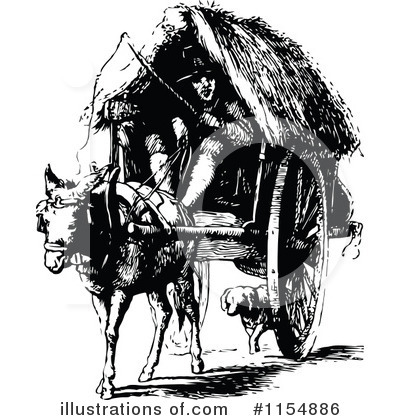 Royalty-Free (RF) Cart Clipart Illustration by Prawny Vintage - Stock Sample #1154886