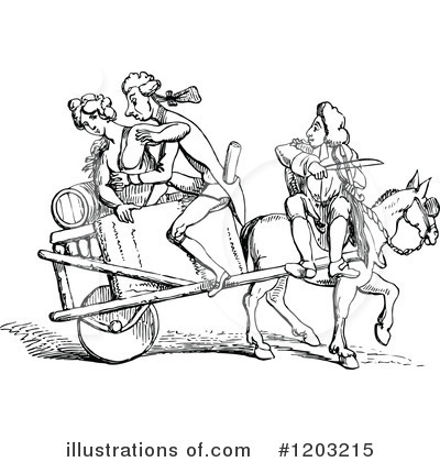 Royalty-Free (RF) Cart Clipart Illustration by Prawny Vintage - Stock Sample #1203215