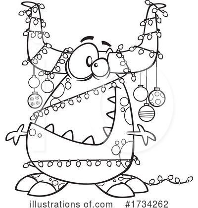 Christmas Lights Clipart #1734262 by toonaday
