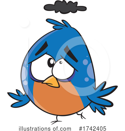 Blue Bird Clipart #1742405 by toonaday