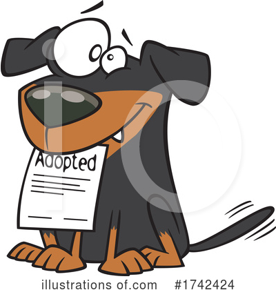 Dog Clipart #1742424 by toonaday