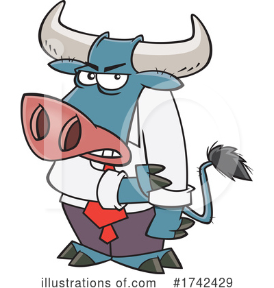 Bull Clipart #1742429 by toonaday