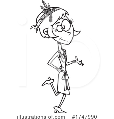 Flapper Clipart #1747990 by toonaday