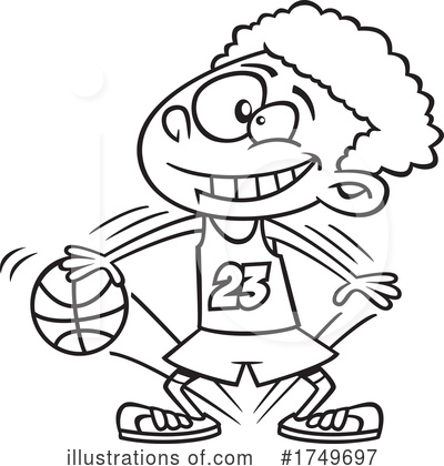 Basketball Clipart #1749697 by toonaday