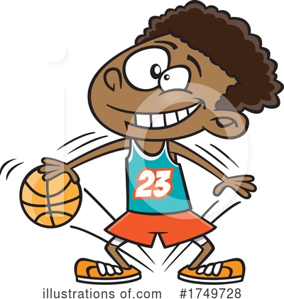 Basketball Clipart #1749728 by toonaday