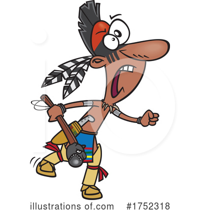 Native American Indian Clipart #1752318 by toonaday