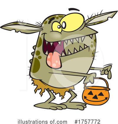 Trick Or Treating Clipart #1757772 by toonaday