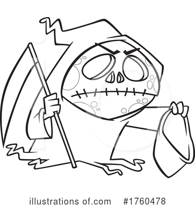 Grim Reaper Clipart #1760478 by toonaday
