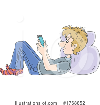Cell Phone Clipart #1768852 by Alex Bannykh