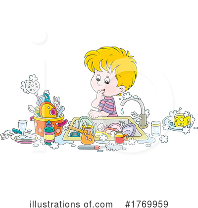 Dirty Dishes Clipart #1769959 by Alex Bannykh