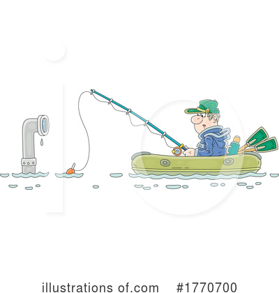 Fishing Clipart #1770700 by Alex Bannykh