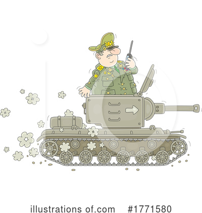 Military Tank Clipart #1771580 by Alex Bannykh