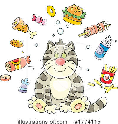 Cats Clipart #1774115 by Alex Bannykh