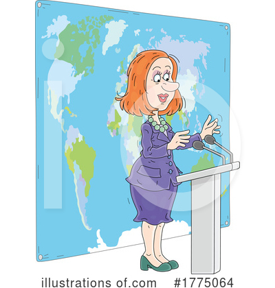 Business Woman Clipart #1775064 by Alex Bannykh