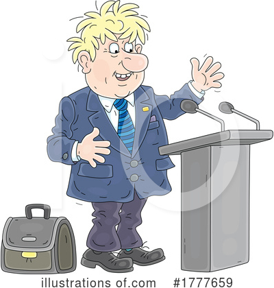 Press Conference Clipart #1777659 by Alex Bannykh