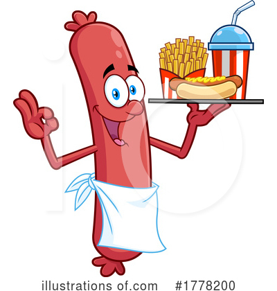 Hot Dog Clipart #1778200 by Hit Toon