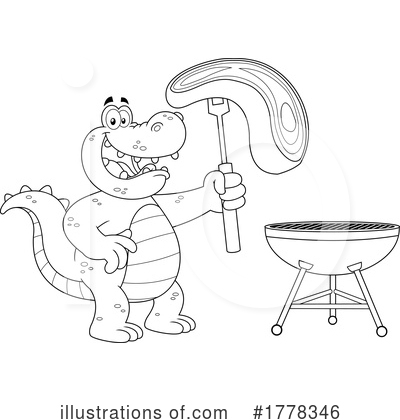 Alligator Clipart #1778346 by Hit Toon