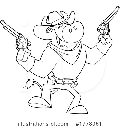 Cowboy Clipart #1778361 by Hit Toon