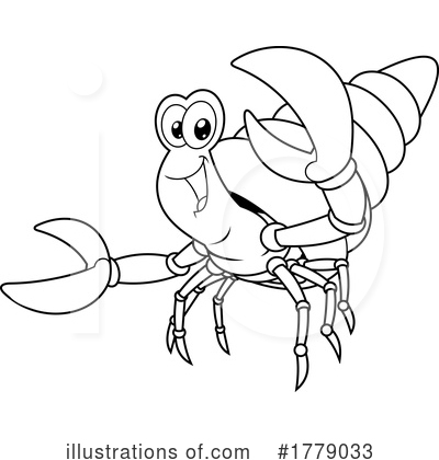 Hermit Crab Clipart #1779033 by Hit Toon