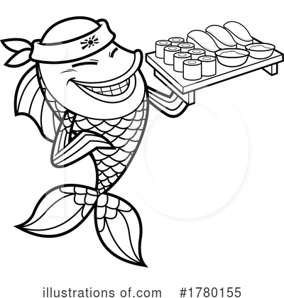 Sushi Clipart #1780155 by Hit Toon
