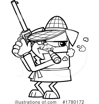 Investigator Clipart #1780172 by Hit Toon