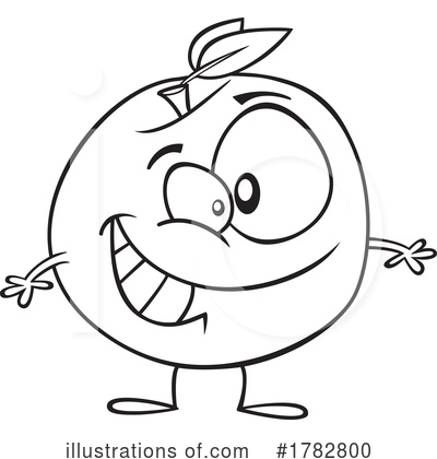 Peach Clipart #1782800 by toonaday