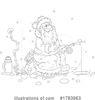 Ice Fishing Clipart #1783963 by Alex Bannykh
