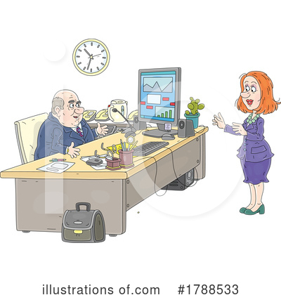 Business Woman Clipart #1788533 by Alex Bannykh