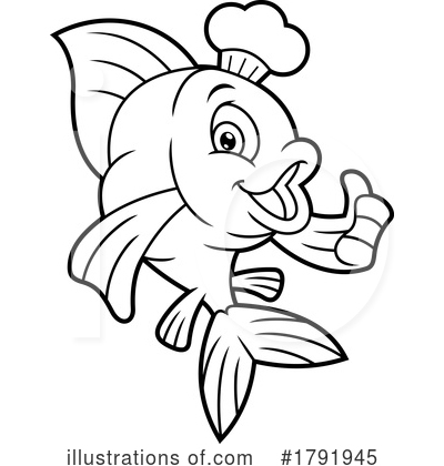 Chef Fish Clipart #1791945 by Hit Toon