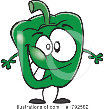 Green Bell Pepper Clipart #1792582 by toonaday