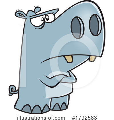 Hippo Clipart #1792583 by toonaday