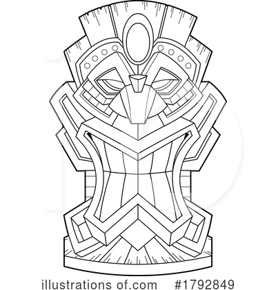 Tiki Clipart #1792849 by Hit Toon